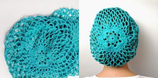 Snood häkeln, kostenlose Anleitung für ein gehäkeltes Haarnetz