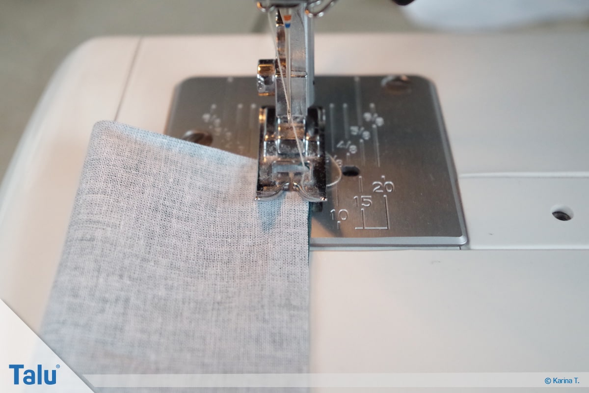 Bettutensilo nähen, Anleitung Betttasche, mit Nähmaschine nähen