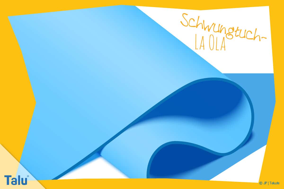 Schwungtuchspiele, Anleitung, Kindergeburtstag, Schwungtuch-Spiel-La-Ola