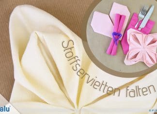 Stoffservietten falten, 7 Ideen für jeden Anlass, Hochzeit & Co.