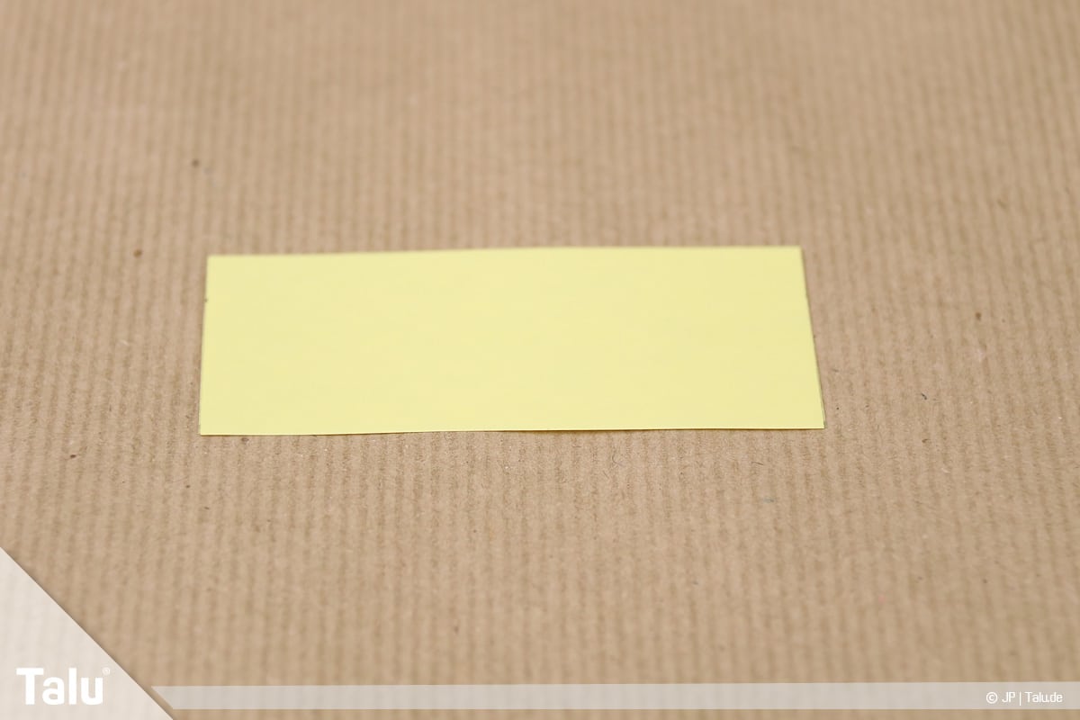 Abschiedsgeschenk für Kollegin basteln, Blumenstrauß, kleines Tonpapier-Rechteck