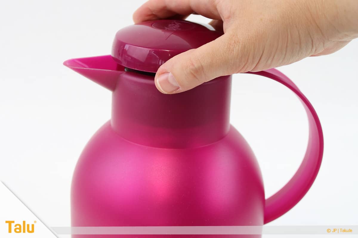 Kaffeegeruch aus Thermoskanne entfernen, Kanne verschließen