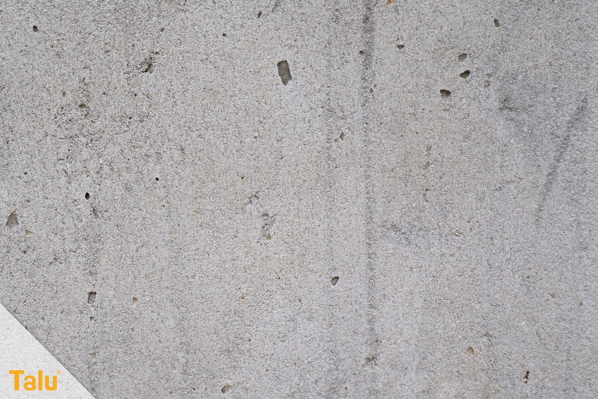 Styroporplatten kleben, Anleitung, Beton-Struktur
