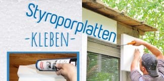 Styroporplatten kleben, DIY-Anleitung, Kleber für Styropor