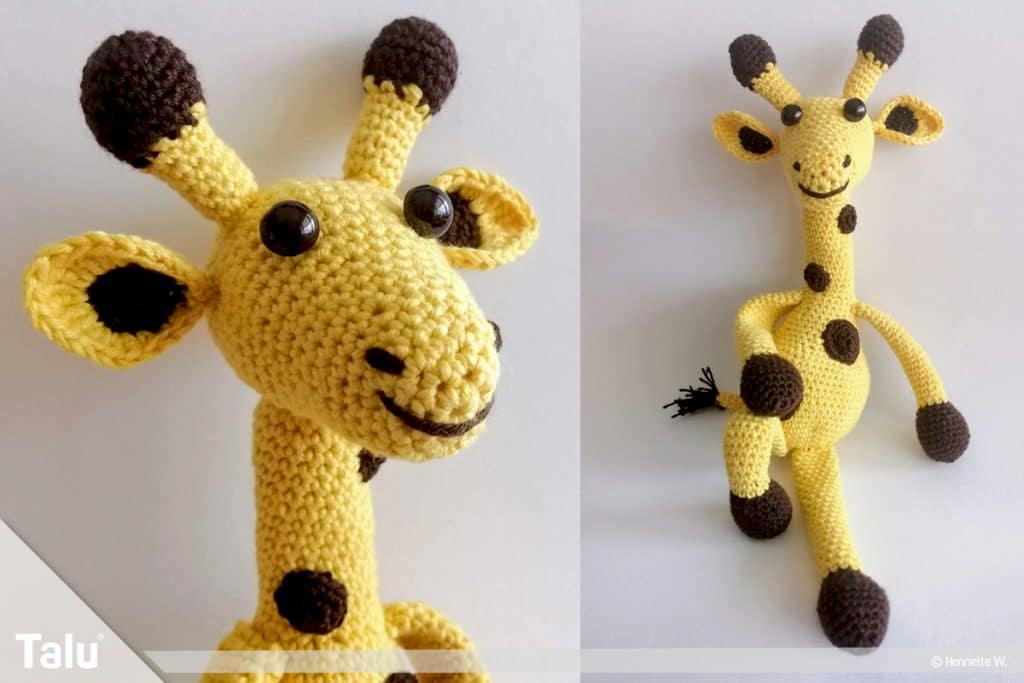 Giraffe häkeln, Amigurumi Anleitung für Häkelgiraffe