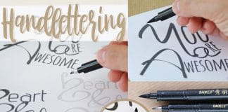 Handlettering lernen, DIY-Anleitung mit Vorlagen und Übungsblättern
