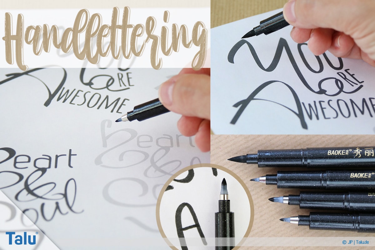 Handlettering Lernen Diy Anleitung Mit Vorlagen Und Ubungsblattern Talu De