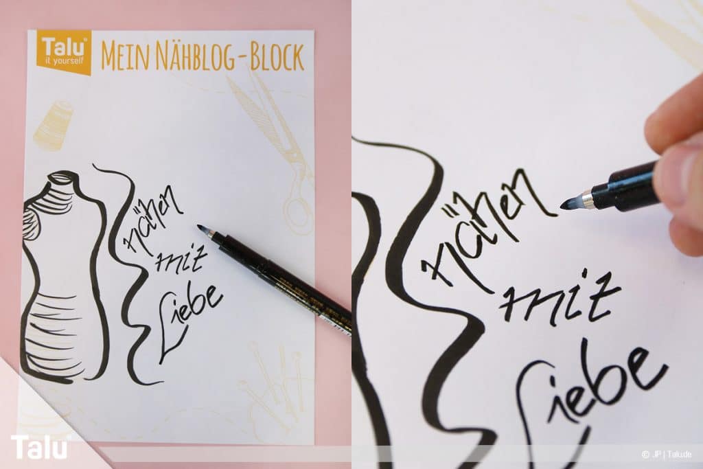 Anleitung Kalligraphie lernen