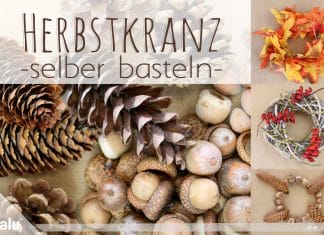 Herbstkranz selber basteln, Anleitung und Tipps zum Binden