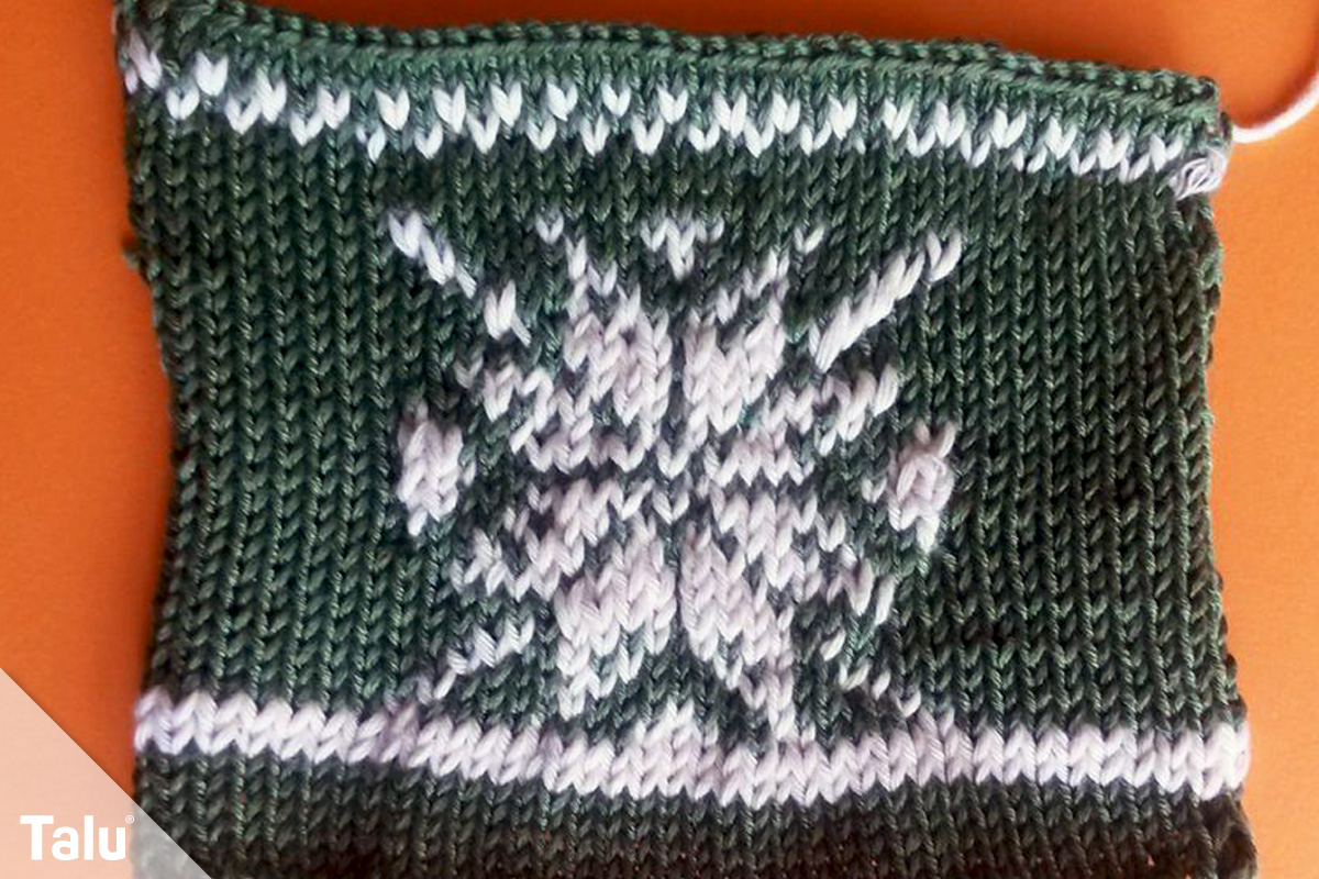 Strickmuster für Pullis, Pullover-Muster, Norwegermuster Schneeflocke