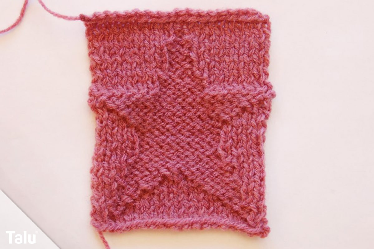 Strickmuster für Mützen, Sternenmuster