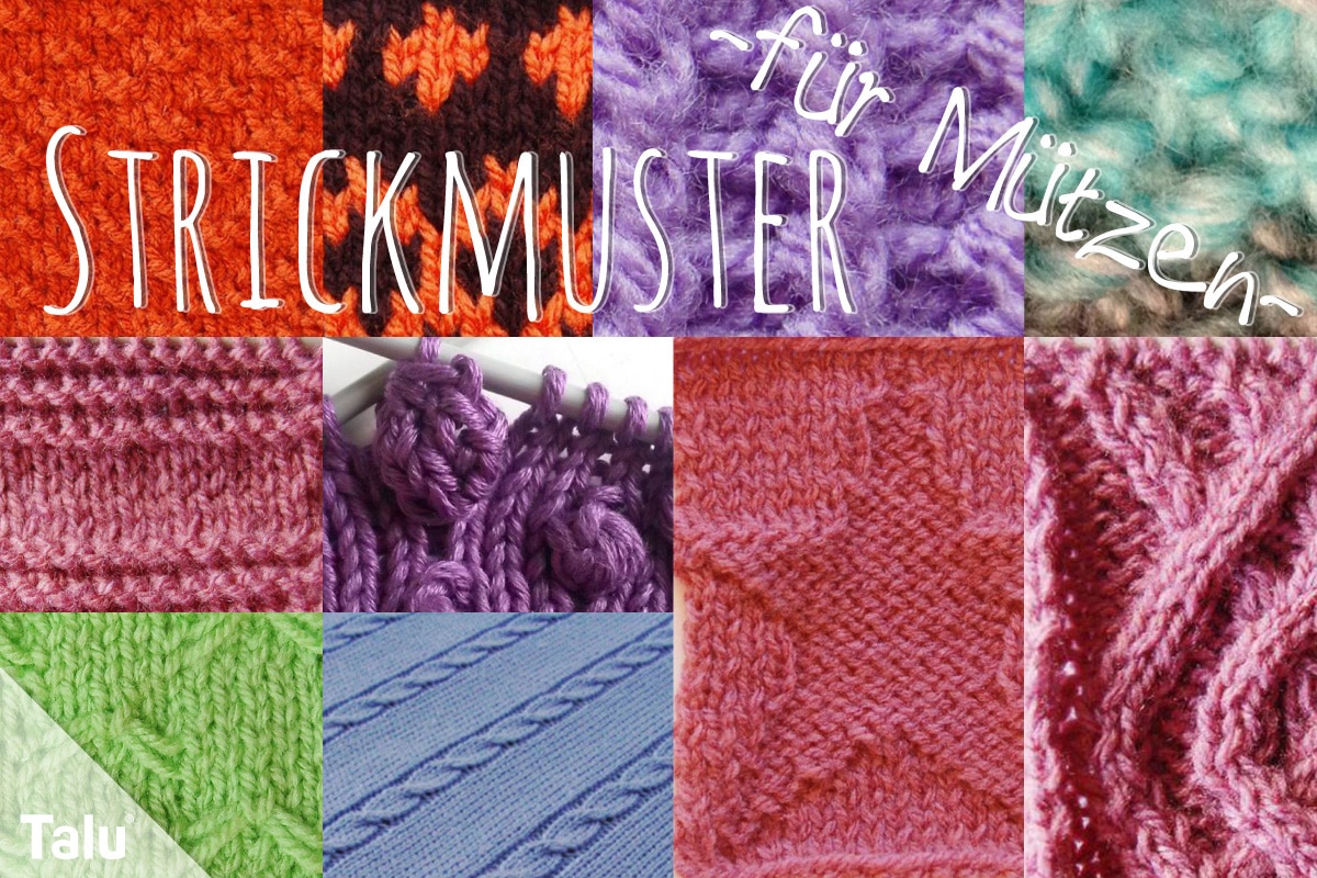 Strickmuster für Mützen, zehn kostenlose Muster