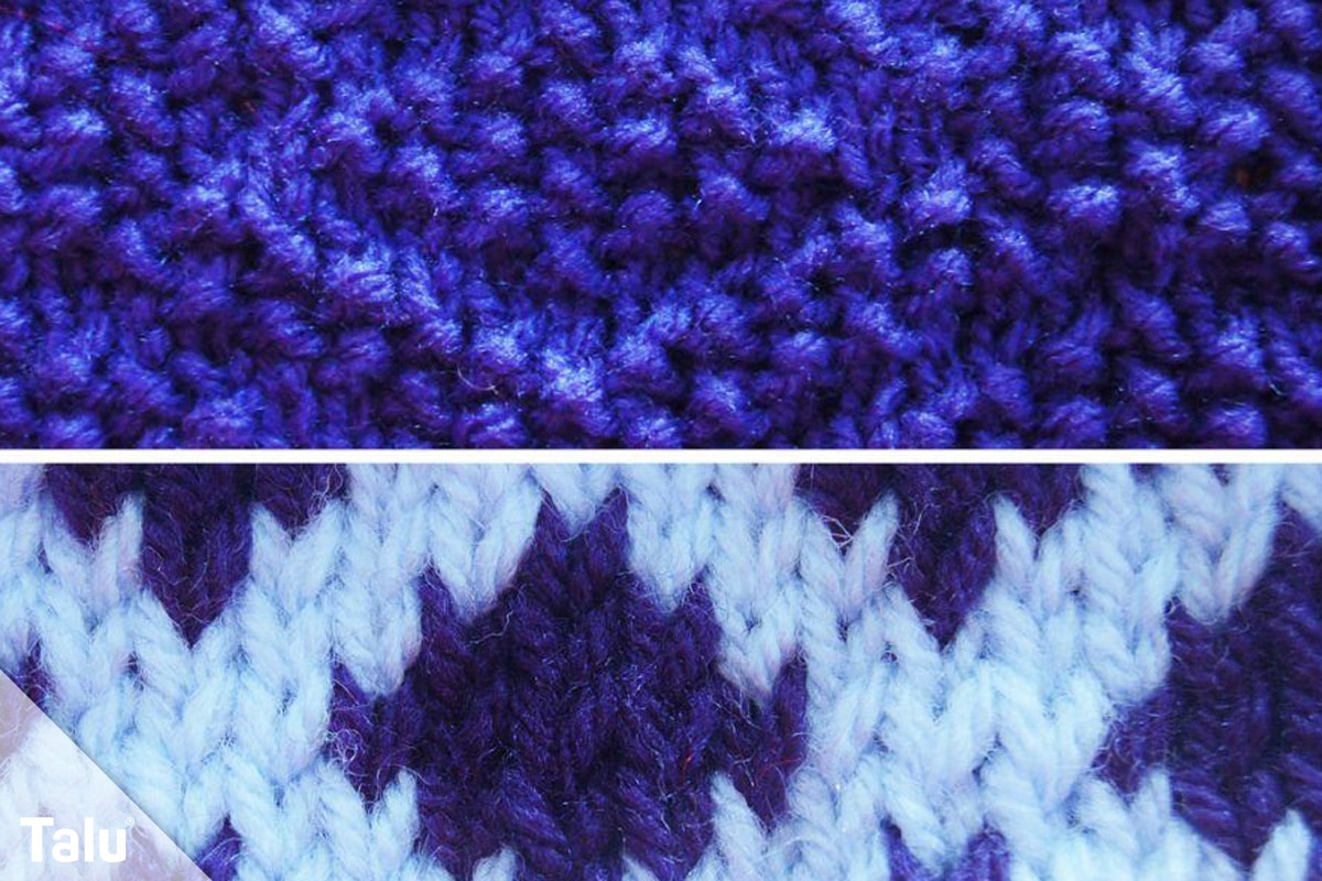 Strickmuster für Pullis, Pullover-Muster, Rautenmuster