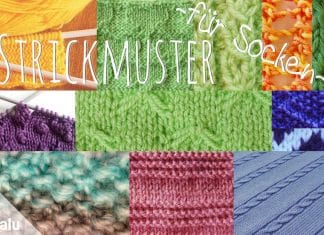 Strickmuster für Socken, 10 kostenlose Muster