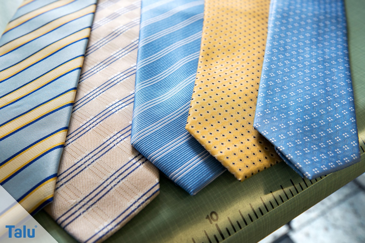 Doppelter Windsor, Krawattenknoten binden, Krawatten in verschiedenen Designs
