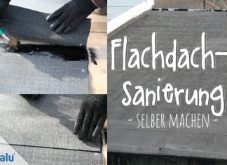 Flachdachsanierung selber machen, Kosten einer Flachdachabdichtung