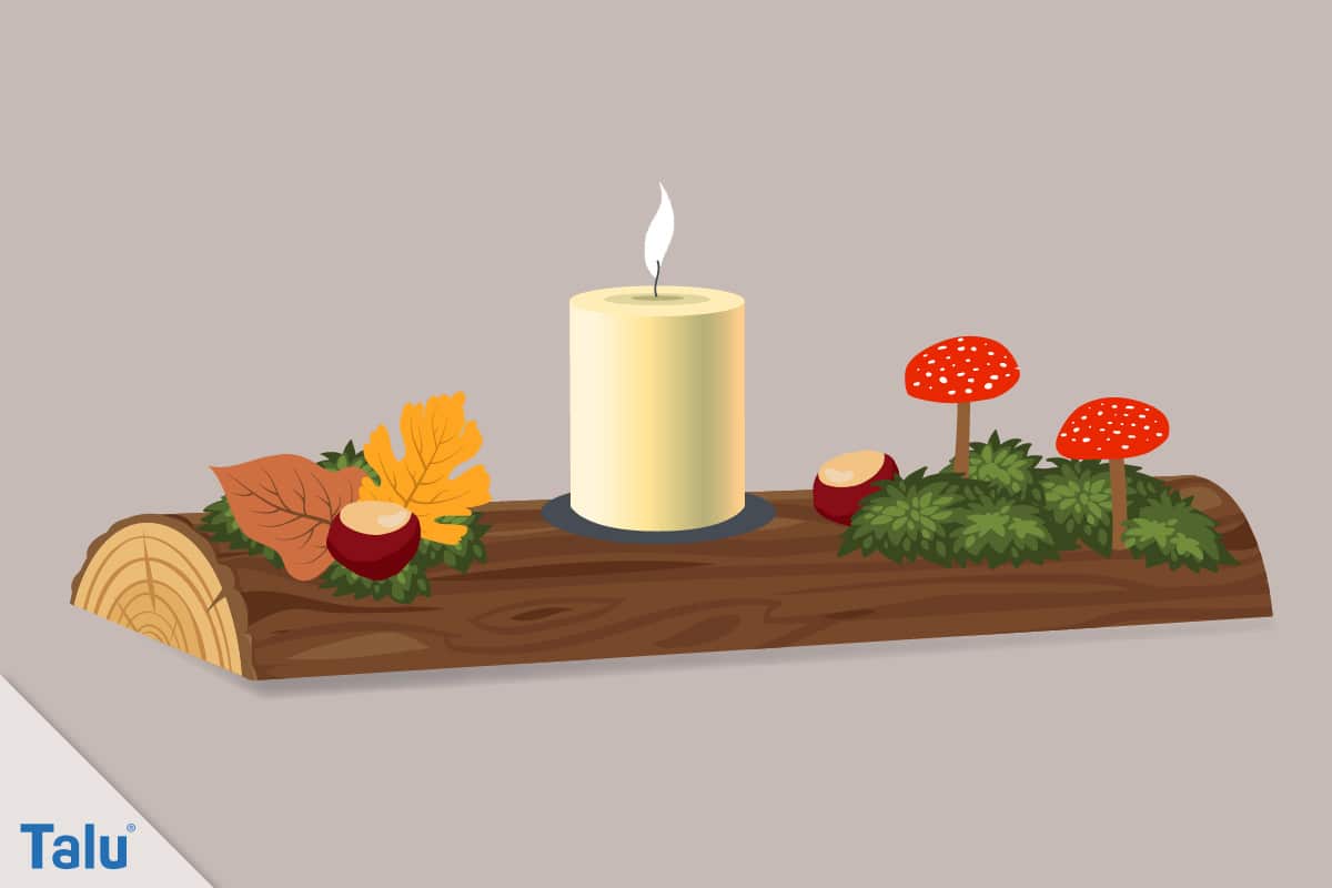 Herbstgestecke selber machen, Ideen, fertige Herbstgesteck-Idee Zwei