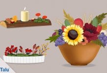 Herbstgestecke selber machen, Ideen für den Tisch