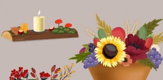 Herbstgestecke selber machen, Ideen für den Tisch