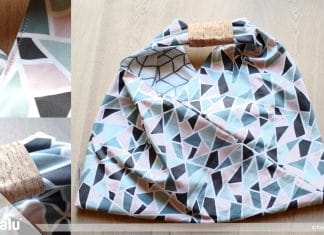 Origami Beutel nähen, Anleitung für Origami-Wendetasche