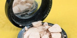 Puder zerbrochen, Was tun, Puder reparieren, Puder retten