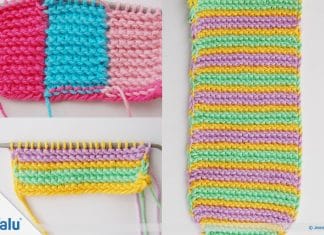 Streifenmuster stricken, kostenlose Strickmuster, Anleitung