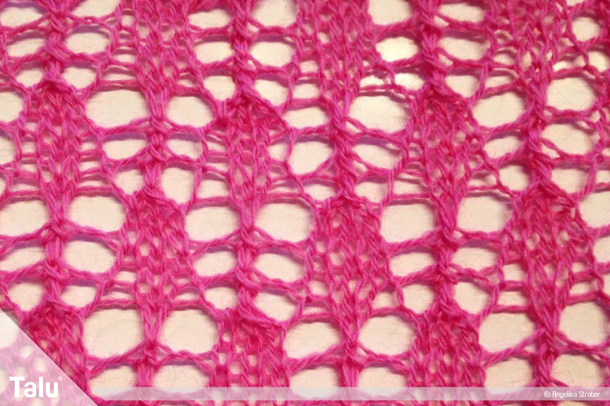 Strickmuster für Schals, Lacemuster