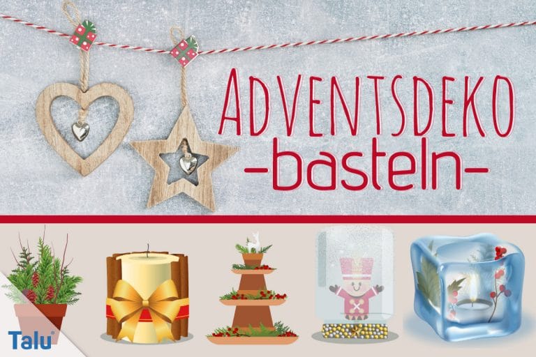 Adventsdeko basteln, Ideen für die Adventsdekoration