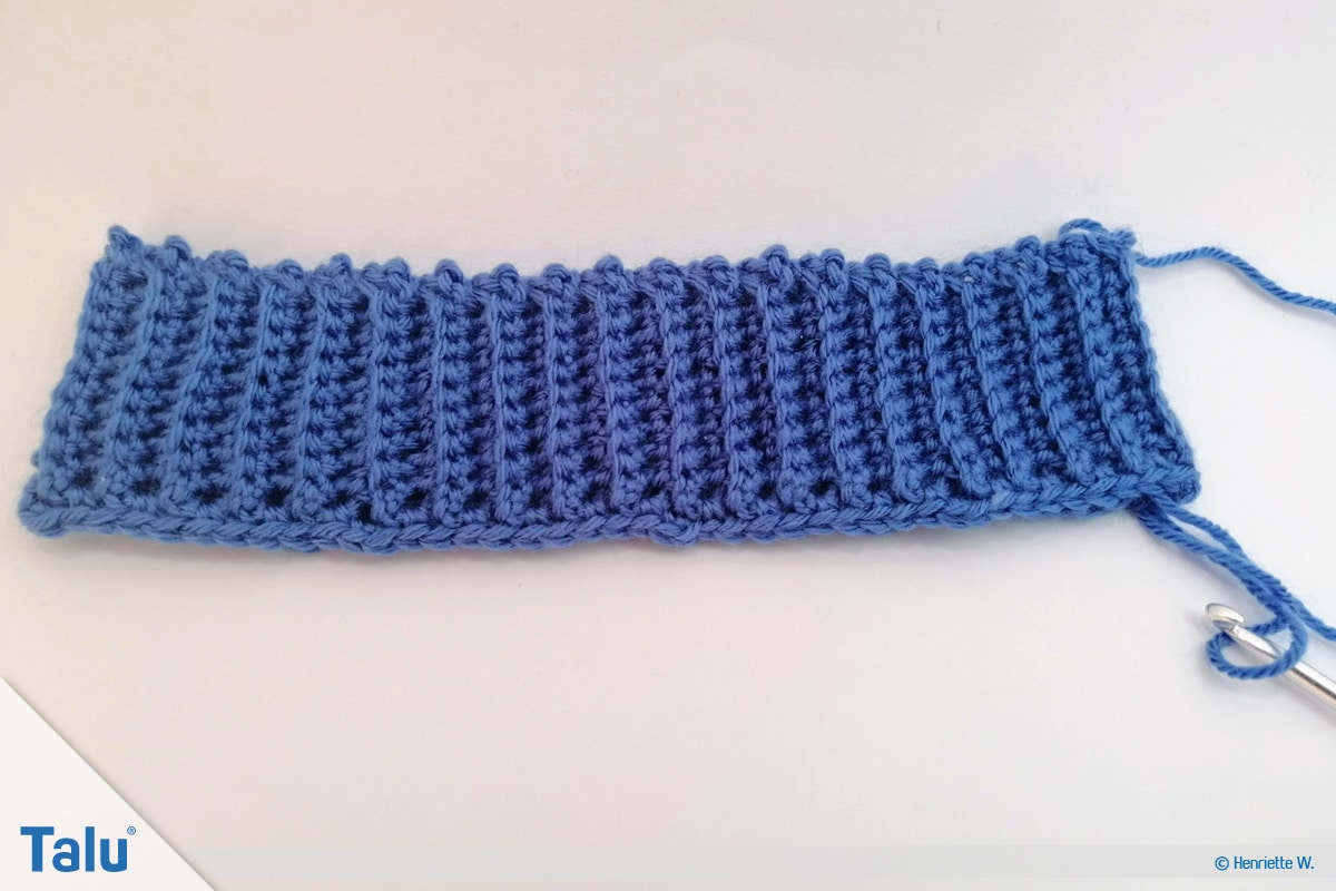 Babyhose häkeln, Anleitung Häkelhose, Bund arbeiten