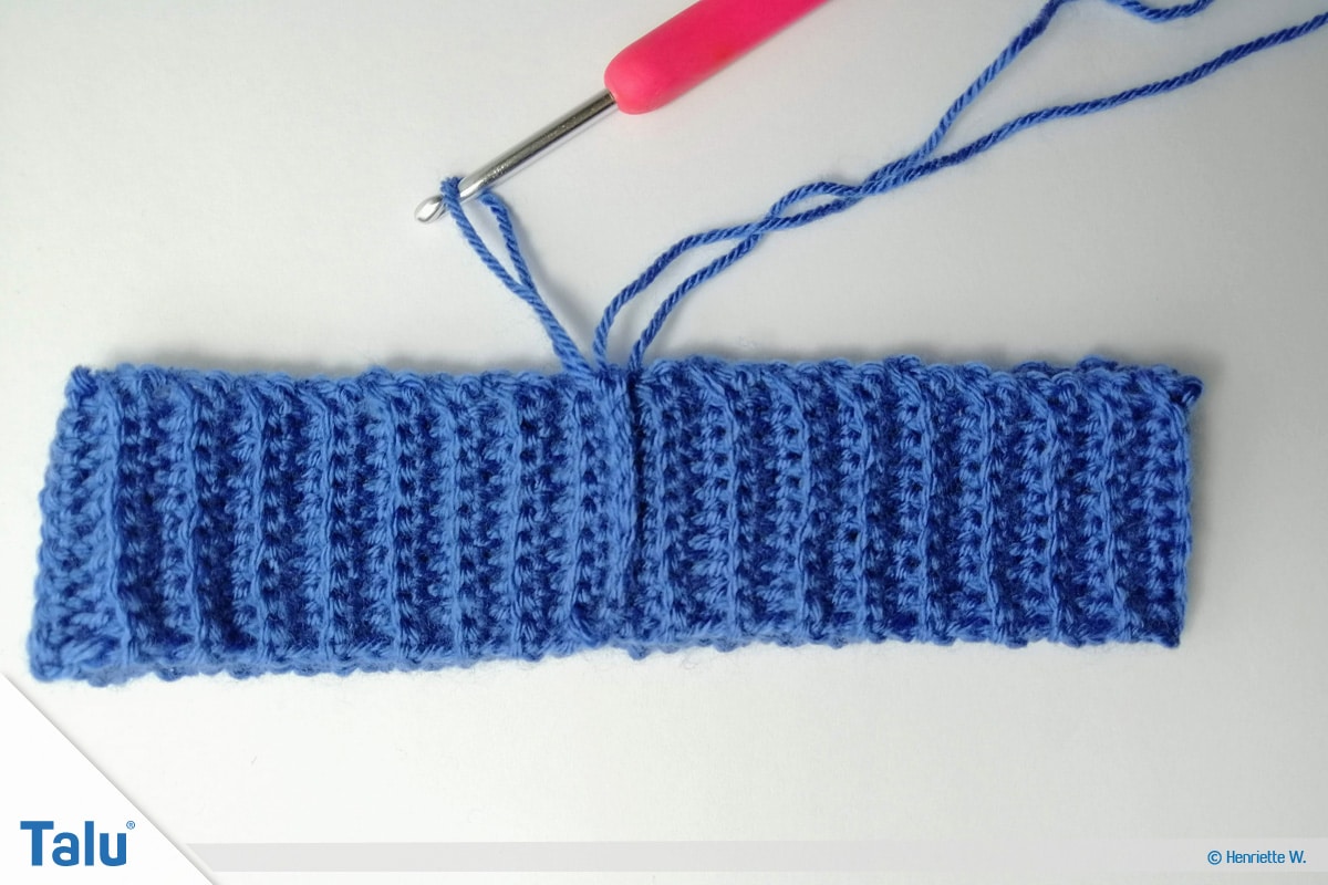 Babyhose häkeln, Anleitung Häkelhose, Bund, zusammengehäkelter Hosenbund