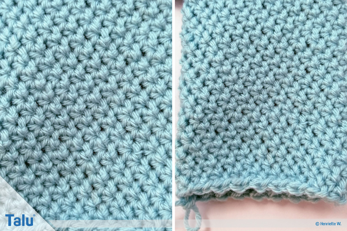 Babyhose häkeln, Anleitung Häkelhose, Grundmuster