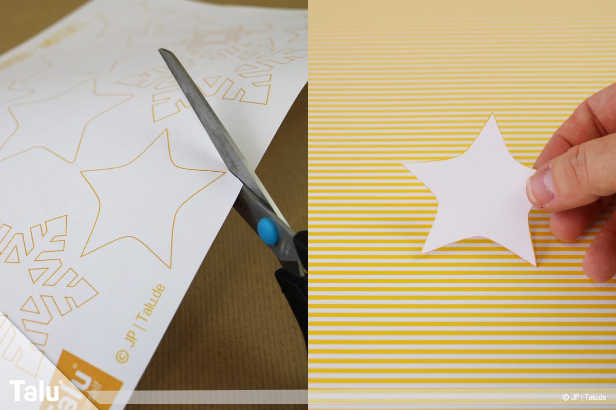 Basteln mit Papier an Weihnachten, Ideen, Vorlagen ausschneiden