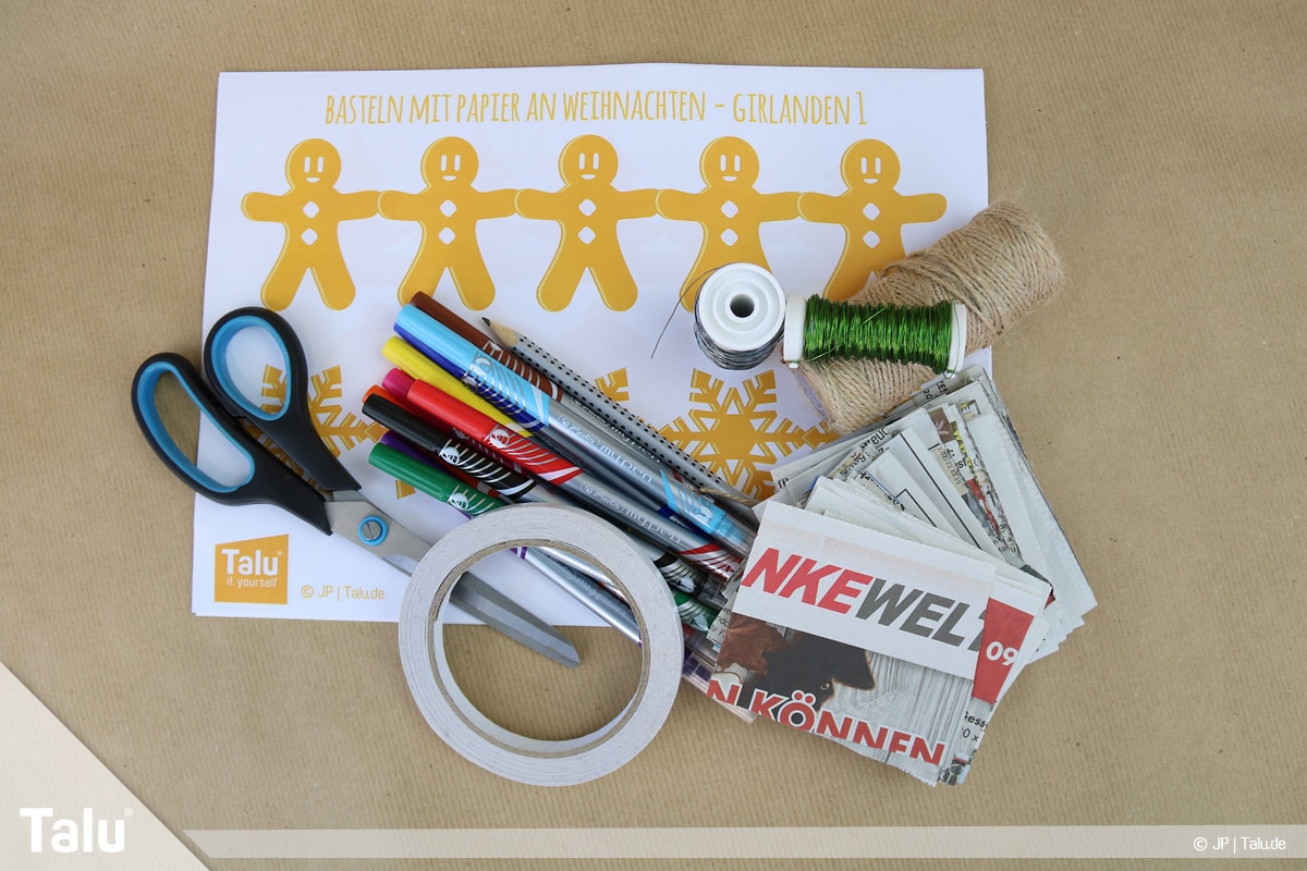 Basteln mit Papier an Weihnachten, Ideen, Bastelmaterialien