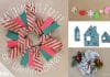 Basteln mit Papier an Weihnachten, Ideen für Weihnachtsdeko