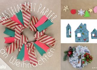 Basteln mit Papier an Weihnachten, Ideen für Weihnachtsdeko