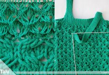 Fallmaschenmuster stricken, Anleitung Muster mit Fallmaschen