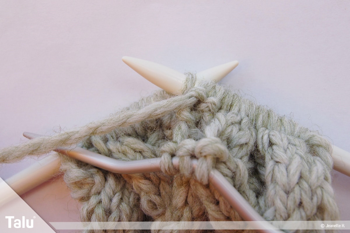 Keltische Muster stricken, Keltenmuster, Maschen nach Muster arbeiten