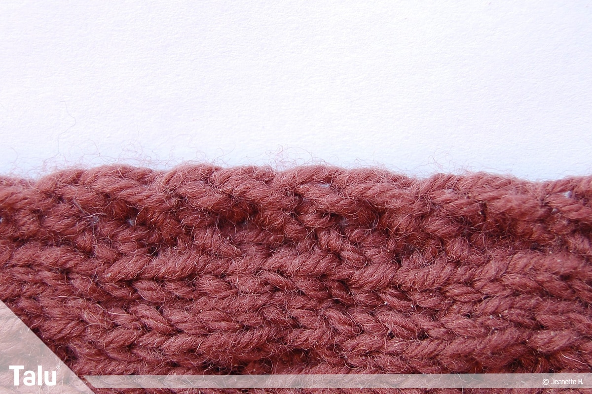 Keltische Muster stricken, Keltenmuster, Kettrand