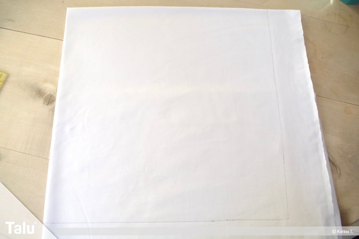 Sitzsack selber machen, Anleitung, Sechsecke abmessen