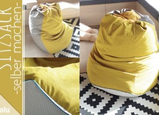 Sitzsack selber machen, kostenlose Anleitung zum Nähen
