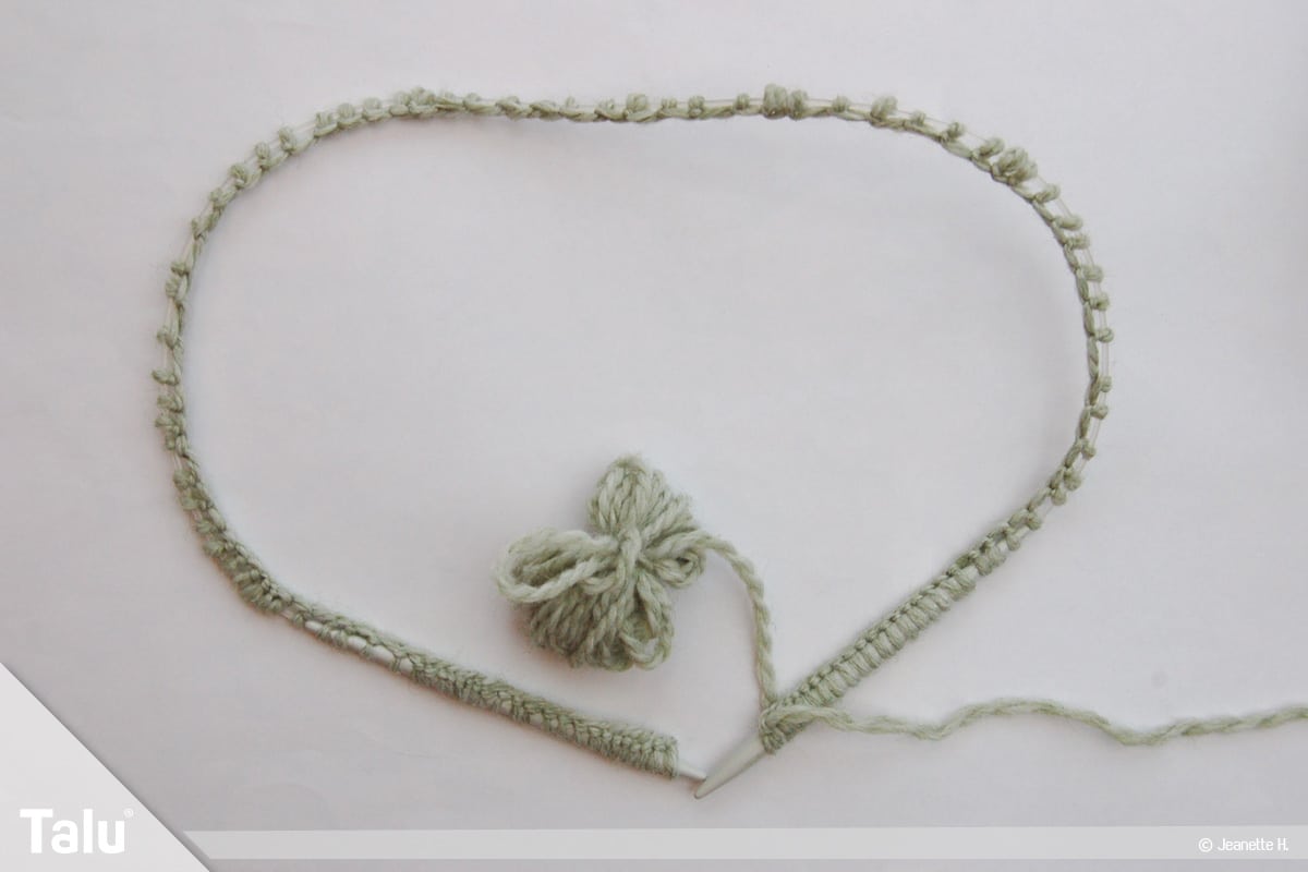 Snood selbst stricken, Anleitung Schlauchschal, Maschenanschlag