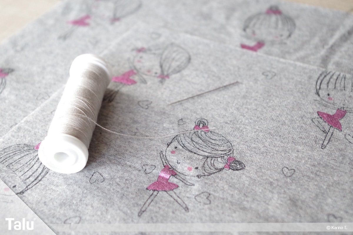 Steppstich/Rückstich, DIY-Anleitung, Material, Garn und Nadel
