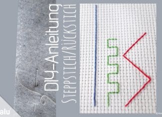 Steppstich/Rückstich, DIY-Anleitung fürs Nähen und Sticken