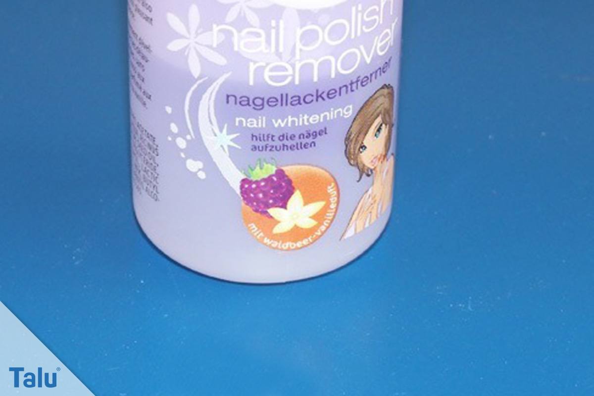 Wasserfesten Edding entfernen, Nagellack mit Aceton