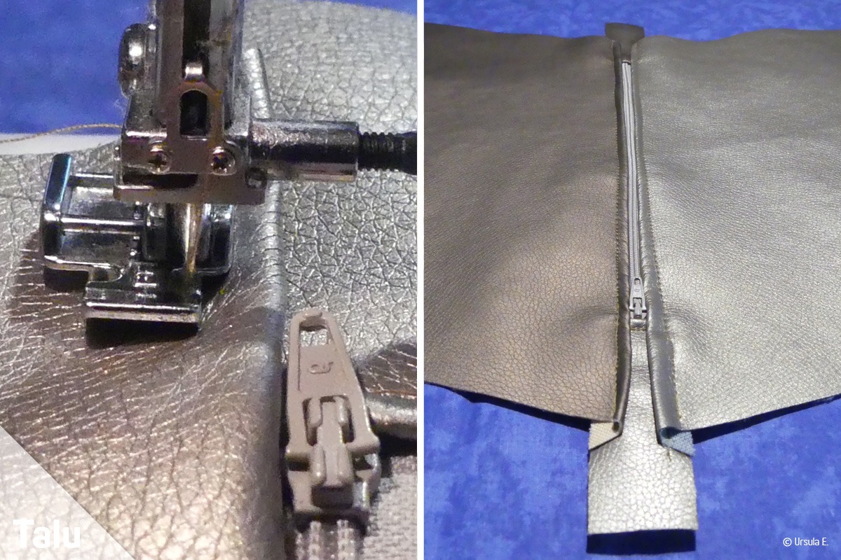 Clutch mit Reißverschluss