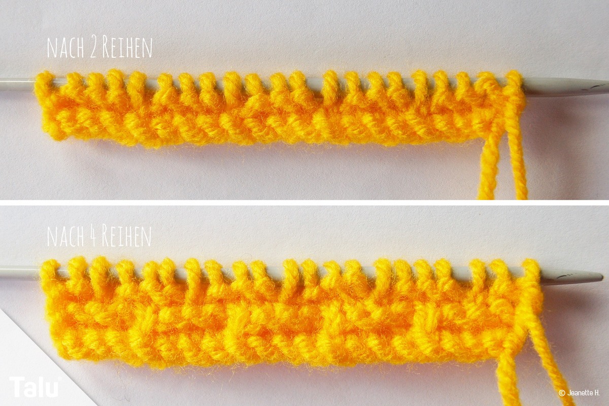 Kleines Flechtmuster stricken
