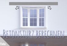 Betonsturz berechnen