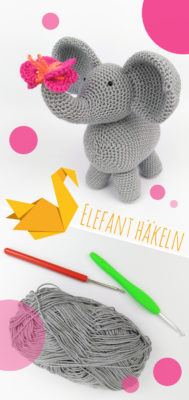 Elefant häkeln - Pin