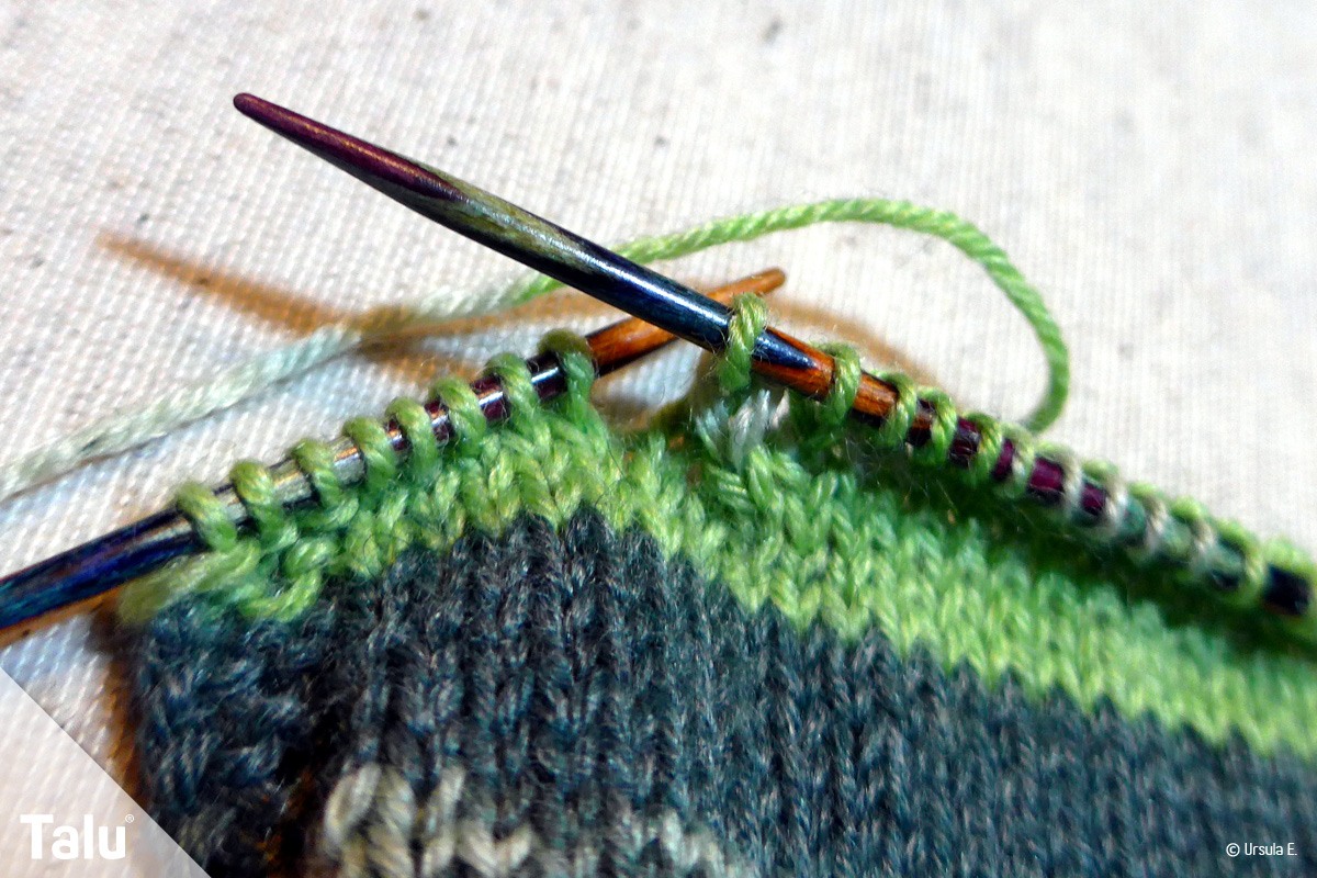Käppchenferse stricken