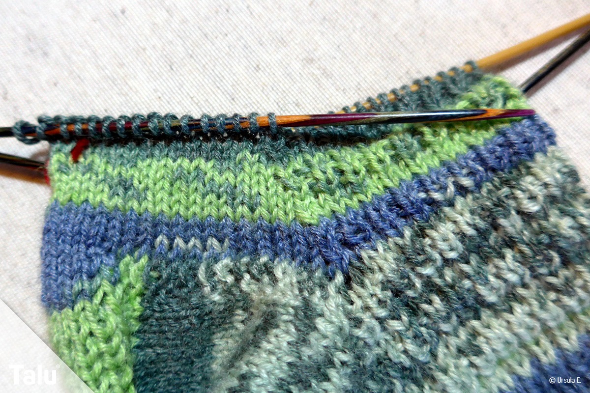 Käppchenferse stricken